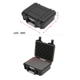 Maxbell Waterproof Hard Case Suitcase Tool Box for Microphone Instrument Electronics Black