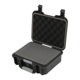 Maxbell Waterproof Hard Case Suitcase Tool Box for Microphone Instrument Electronics Black