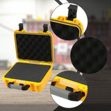 Maxbell Waterproof Hard Case Suitcase Tool Box for Microphone Instrument Electronics Yellow
