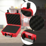 Maxbell Waterproof Hard Case Suitcase Tool Box for Microphone Instrument Electronics Red