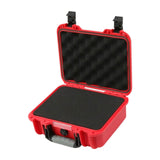 Maxbell Waterproof Hard Case Suitcase Tool Box for Microphone Instrument Electronics Red