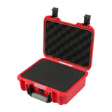 Maxbell Waterproof Hard Case Suitcase Tool Box for Microphone Instrument Electronics Red