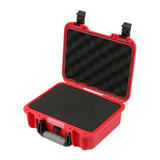 Maxbell Waterproof Hard Case Suitcase Tool Box for Microphone Instrument Electronics Red