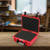 Maxbell Waterproof Hard Case Suitcase Tool Box for Microphone Instrument Electronics Red