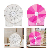 Maxbell Tabletop Prize Roulette Acrylic Rotating Wheel for Birthday Store Trade Show White
