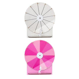 Maxbell Tabletop Prize Roulette Acrylic Rotating Wheel for Birthday Store Trade Show White