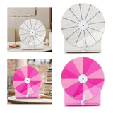 Maxbell Tabletop Prize Roulette Acrylic Rotating Wheel for Birthday Store Trade Show White