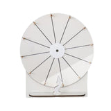 Maxbell Tabletop Prize Roulette Acrylic Rotating Wheel for Birthday Store Trade Show White