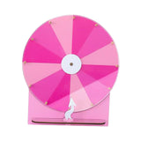 Maxbell Tabletop Prize Roulette Acrylic Rotating Wheel for Birthday Store Trade Show Pink