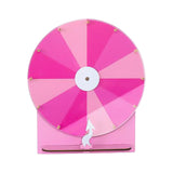Maxbell Tabletop Prize Roulette Acrylic Rotating Wheel for Birthday Store Trade Show Pink