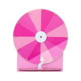Maxbell Tabletop Prize Roulette Acrylic Rotating Wheel for Birthday Store Trade Show Pink