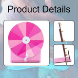 Maxbell Tabletop Prize Roulette Acrylic Rotating Wheel for Birthday Store Trade Show Pink