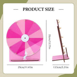 Maxbell Tabletop Prize Roulette Acrylic Rotating Wheel for Birthday Store Trade Show Pink