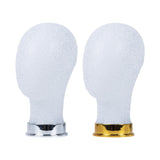 Maxbell Mannequin Head Wig Display Holder Hat Display Stand for Helmets Wigs Glasses Silver