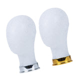 Maxbell Mannequin Head Wig Display Holder Hat Display Stand for Helmets Wigs Glasses Silver