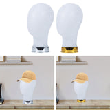 Maxbell Mannequin Head Wig Display Holder Hat Display Stand for Helmets Wigs Glasses Silver
