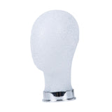 Maxbell Mannequin Head Wig Display Holder Hat Display Stand for Helmets Wigs Glasses Silver