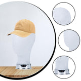 Maxbell Mannequin Head Wig Display Holder Hat Display Stand for Helmets Wigs Glasses Silver