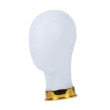 Maxbell Mannequin Head Wig Display Holder Hat Display Stand for Helmets Wigs Glasses Gold