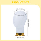 Maxbell Mannequin Head Wig Display Holder Hat Display Stand for Helmets Wigs Glasses Gold