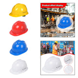Maxbell Hard Hat Breathable Sturdy Construction Helmet for Outdoor Engineering Labor Yellow