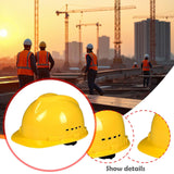 Maxbell Hard Hat Breathable Sturdy Construction Helmet for Outdoor Engineering Labor Yellow