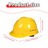 Maxbell Hard Hat Breathable Sturdy Construction Helmet for Outdoor Engineering Labor Yellow