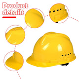 Maxbell Hard Hat Breathable Sturdy Construction Helmet for Outdoor Engineering Labor Yellow