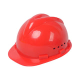 Maxbell Hard Hat Breathable Sturdy Construction Helmet for Outdoor Engineering Labor Red