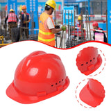 Maxbell Hard Hat Breathable Sturdy Construction Helmet for Outdoor Engineering Labor Red