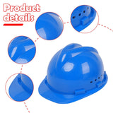 Maxbell Hard Hat Breathable Sturdy Construction Helmet for Outdoor Engineering Labor Blue