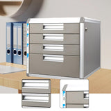 File Cabinet Locking Filing Organizer Document Storage Box for Office Supply
