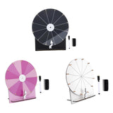 Maxbell Rotating Wheel for Prizes Erasable Roulette Wheel for Club Store Supermarket Black