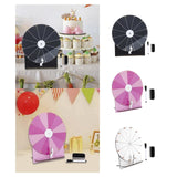 Maxbell Rotating Wheel for Prizes Erasable Roulette Wheel for Club Store Supermarket Black