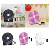 Maxbell Rotating Wheel for Prizes Erasable Roulette Wheel for Club Store Supermarket Black