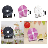 Maxbell Rotating Wheel for Prizes Erasable Roulette Wheel for Club Store Supermarket Black