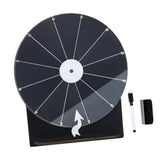 Maxbell Rotating Wheel for Prizes Erasable Roulette Wheel for Club Store Supermarket Black