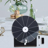 Maxbell Rotating Wheel for Prizes Erasable Roulette Wheel for Club Store Supermarket Black