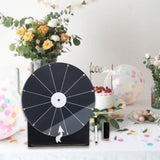 Maxbell Rotating Wheel for Prizes Erasable Roulette Wheel for Club Store Supermarket Black