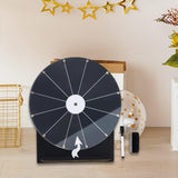 Maxbell Rotating Wheel for Prizes Erasable Roulette Wheel for Club Store Supermarket Black