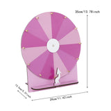 Maxbell Rotating Wheel for Prizes Erasable Roulette Wheel for Club Store Supermarket Pink