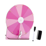 Maxbell Rotating Wheel for Prizes Erasable Roulette Wheel for Club Store Supermarket Pink