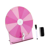 Maxbell Rotating Wheel for Prizes Erasable Roulette Wheel for Club Store Supermarket Pink