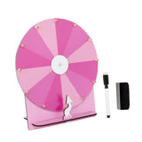 Maxbell Rotating Wheel for Prizes Erasable Roulette Wheel for Club Store Supermarket Pink