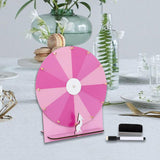 Maxbell Rotating Wheel for Prizes Erasable Roulette Wheel for Club Store Supermarket Pink