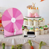 Maxbell Rotating Wheel for Prizes Erasable Roulette Wheel for Club Store Supermarket Pink