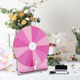 Maxbell Rotating Wheel for Prizes Erasable Roulette Wheel for Club Store Supermarket Pink