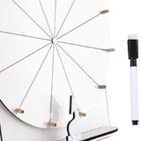 Maxbell Rotating Wheel for Prizes Erasable Roulette Wheel for Club Store Supermarket White