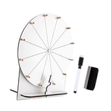 Maxbell Rotating Wheel for Prizes Erasable Roulette Wheel for Club Store Supermarket White