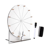 Maxbell Rotating Wheel for Prizes Erasable Roulette Wheel for Club Store Supermarket White